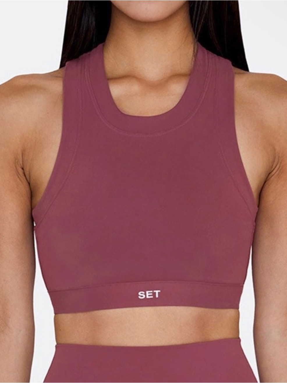 Set Active Sportbody High Neck Sports Bra In Canyon Size M